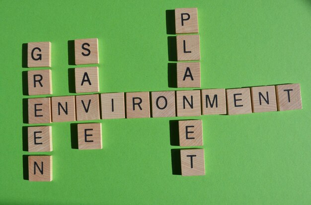 写真 save_planet_green_environment_words_in_crosswo