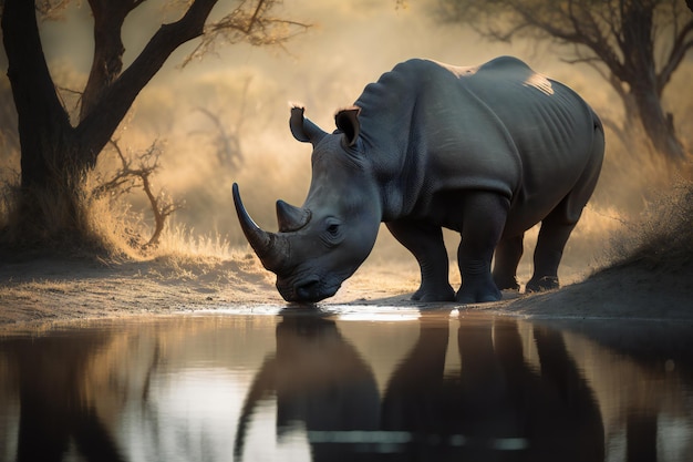 Save the Rhinos Protect their Water Source