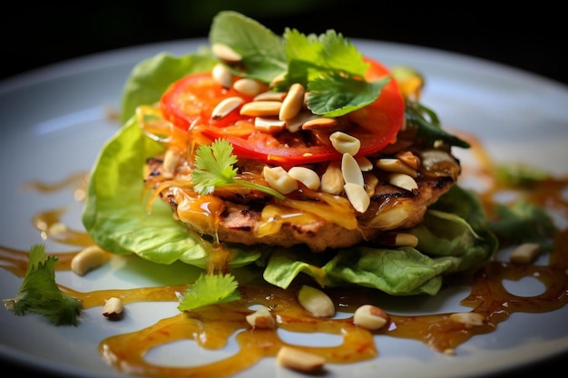 Saveonsub Zoete en Pittige Thaise Peanut Chicken Burger