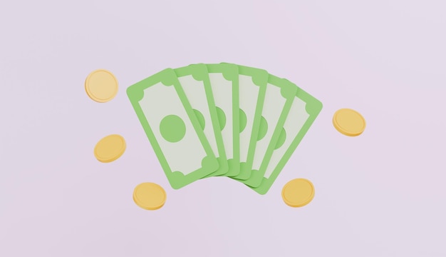 saving and investment concept 3d illustration