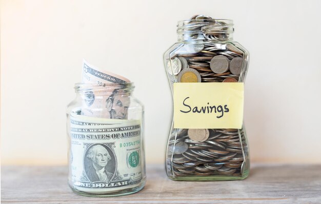 Saving and investment concept