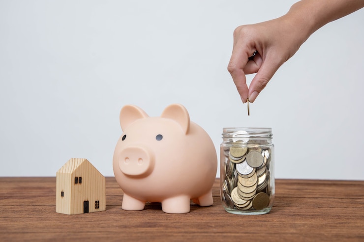 Photo saving money to invest in the future and use it in emergencies
