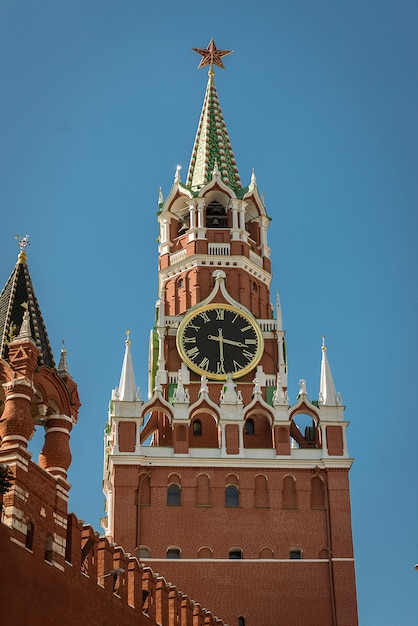 The Saviour Spasskaya Tower of Moscow Kremlin, Russia