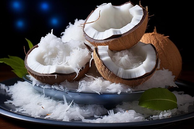 Photo savor the pure coconut delight high quality coconut water image photography