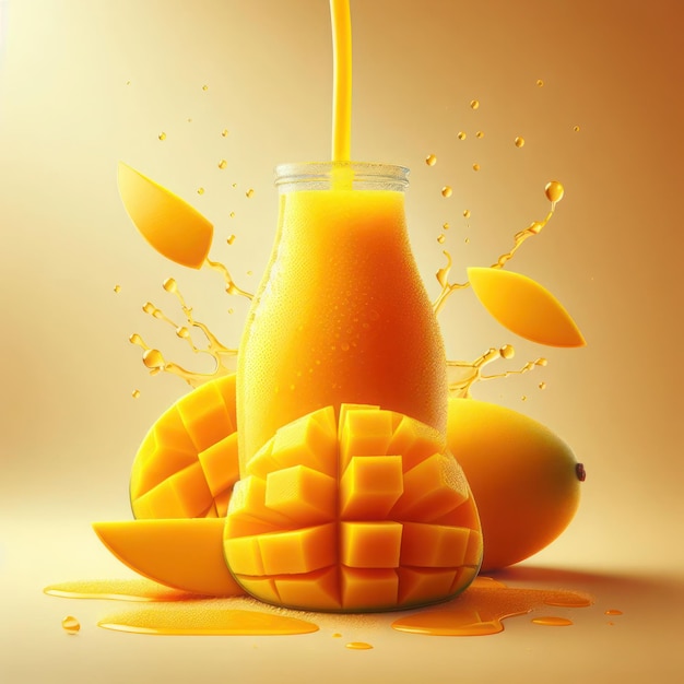 Savor the Sun Quench Your Thirst with Our Irresistible Mango Splash Delight