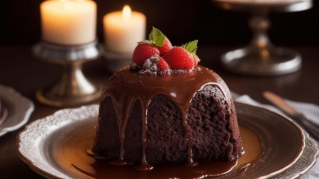 Savoring the Allure of a Mouthwatering Chocolate Lava Cake
