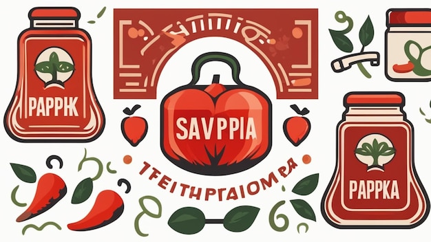 Foto assaporare i sapori della paprika