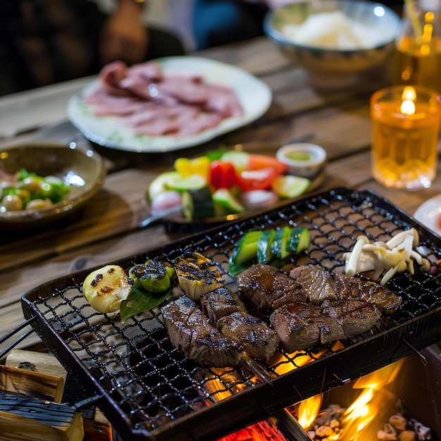 savoring japanese bbq steak lamb and shochu
