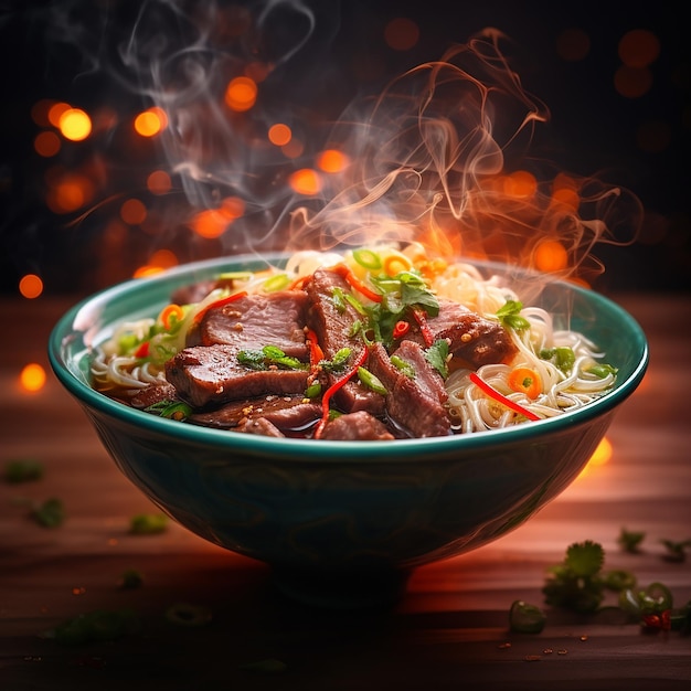 Savory Beef Noodles Bowl