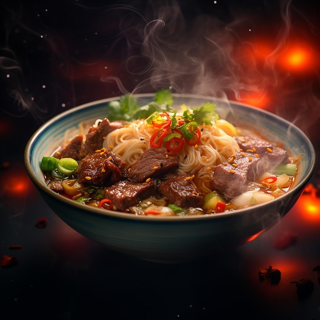 Savory Beef Noodles Bowl