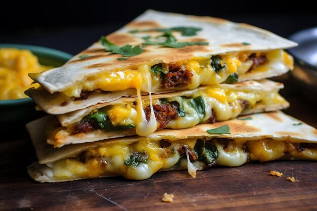 Foto colazione salata quesadilla