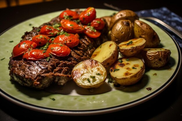 Savory Chuck Steak Center Cut and Baked Potato Love