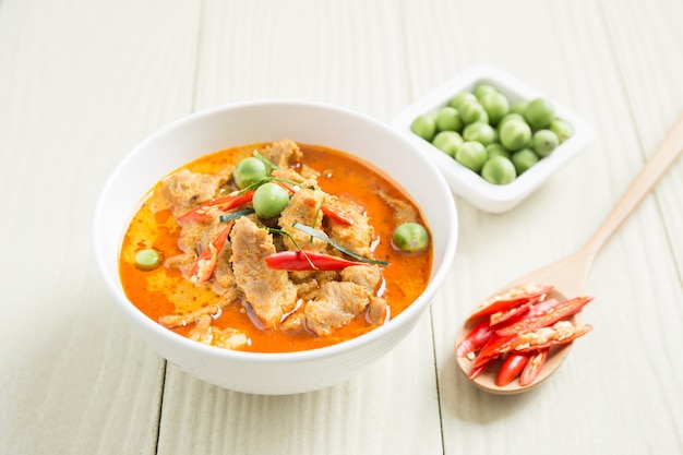 savory curry with pig,Local food Thailand