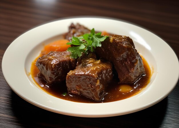 Savory Delight Photo of Succulent Beef Cheeks in a Dish