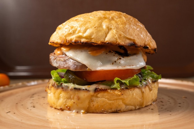 Savory Delight A Symphony of Flavors in This Gourmet burger