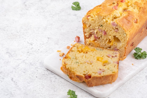 Savory ham and cheese loaf