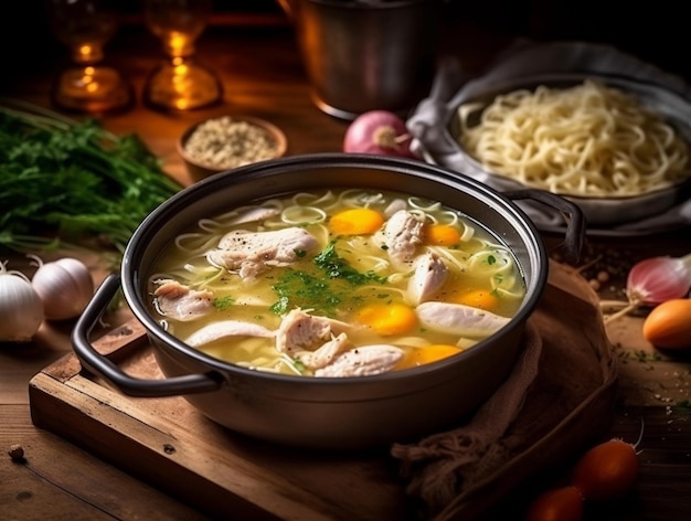 Savory Harmony Chicken and Soup Delights