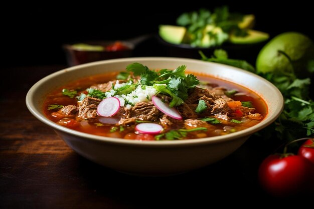 Savory Pozole Broth Bowl