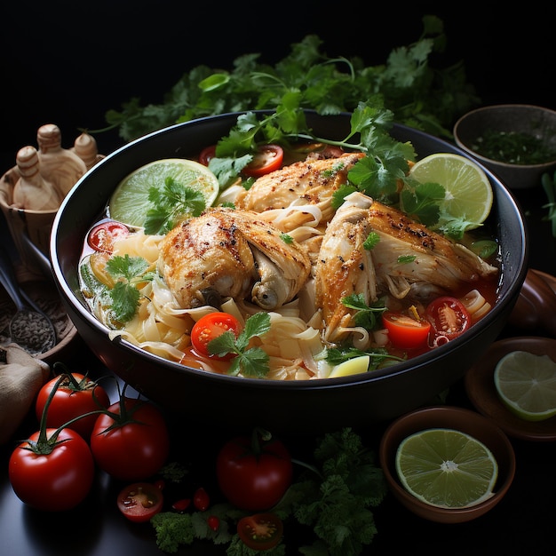 Savory Soto with Indonesian vegetables