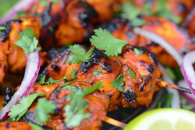 Photo savory tandoori chicken recipe with authentic tandoori marinade