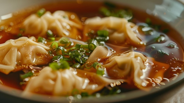 Savory Wonton Soup voor Poster Perfect Focus Generatieve AI