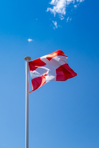 Savoy - Savoie - flag on a blue sky , La Clusaz, France