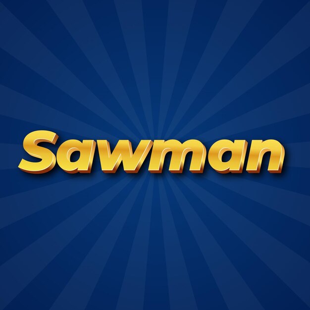 Sawman text effect gold jpg attractive background card photo