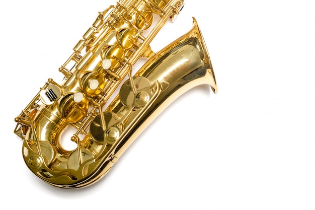 Saxophone Jazz instrument isolated