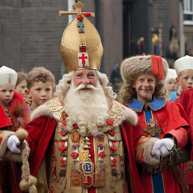 saying farewell to his retiring horse Amerigo Translation Sinterklaas means Saint Nicolas