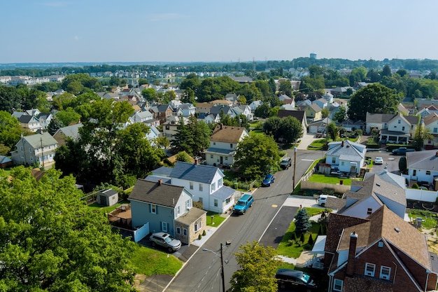 Foto la vista panoramica aerea della città di sayreville nj è una piccola città negli usa