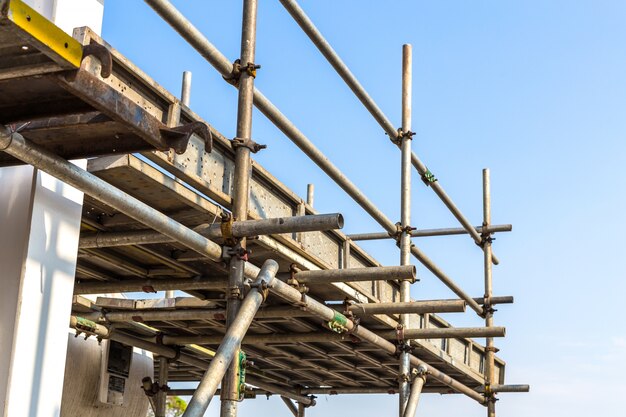 scaffolding, construction site