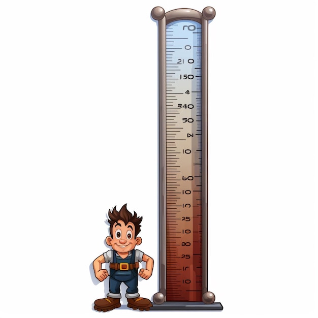 Scale 2d cartoon vector illustratie op witte achtergrond h