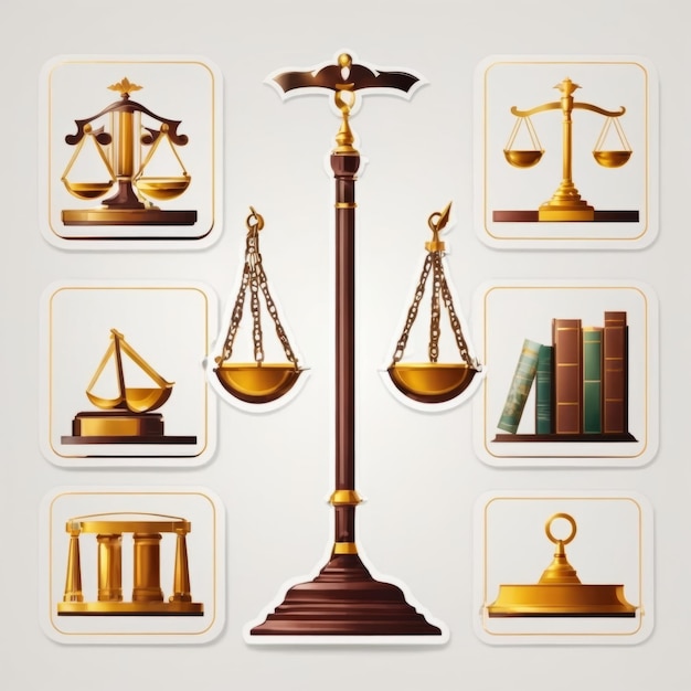 scales of justice wallpaper for presentation soft tone main object in left of picture