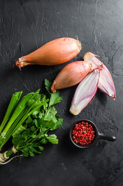 Scallion raw ripe onions