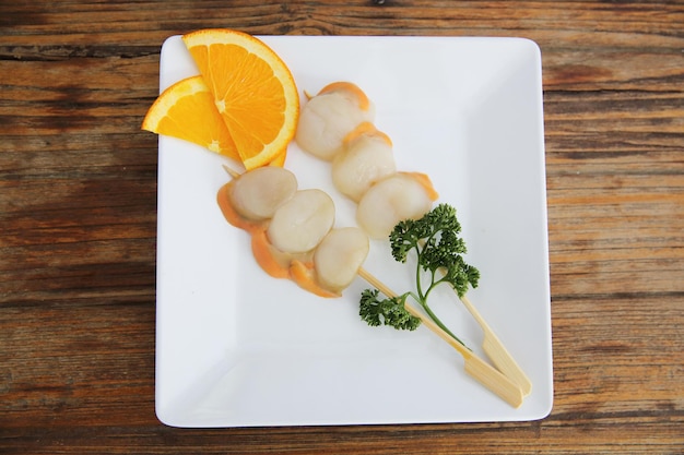 Scallops for grill