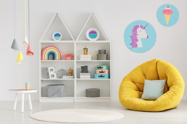 Scandi child's room interior