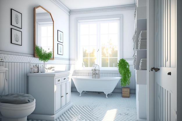 Scandinavian bathroom traditional vintage decor