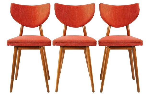 Скандинавские стулья изолированы на прозрачном фоне