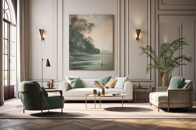 Scandinavian Meets Art Deco A Dance of Minimalism and Luxury