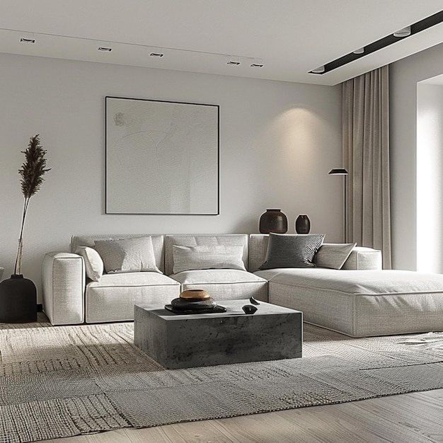 Scandinavian Simplicity Clean and Crisp Living Room Design