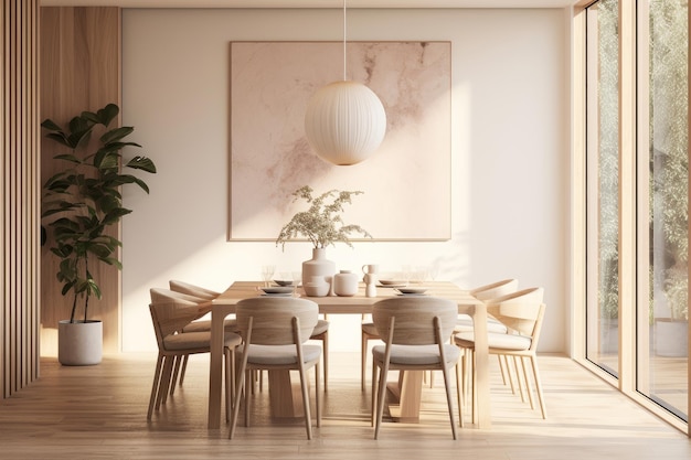 Scandinavian style dining room