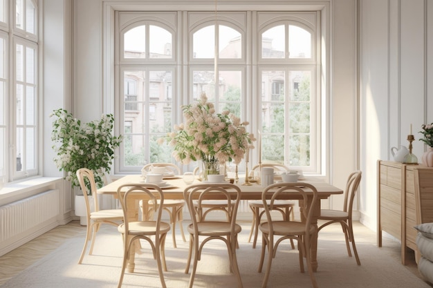 Scandinavian style dining room