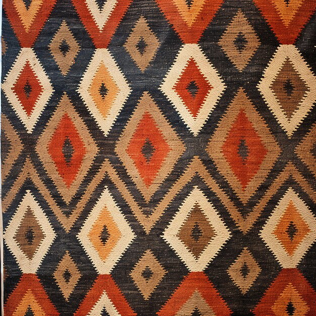 Photo scandinavian swedish kilim rug