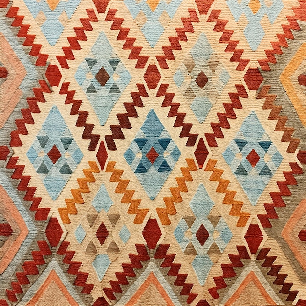 Photo scandinavian swedish kilim rug