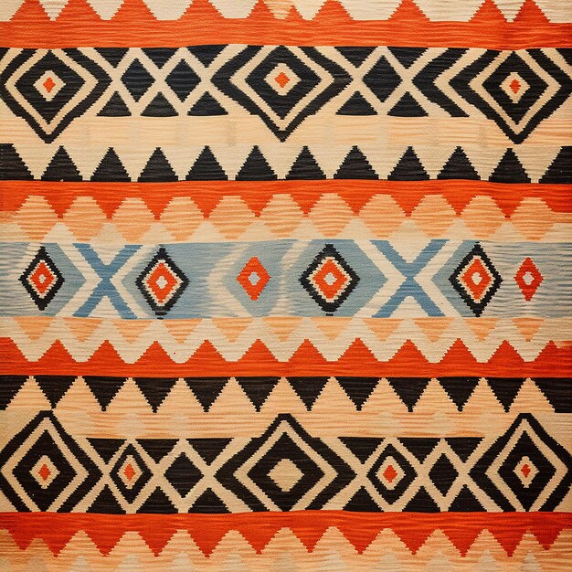 Photo scandinavian swedish kilim rug