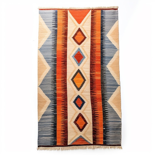 Photo scandinavian swedish kilim rug