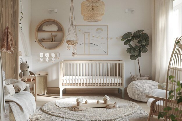 Scandinavianinspired nursery with neutral colors a