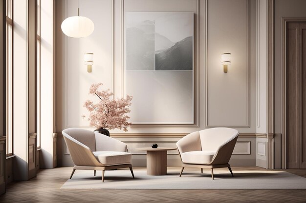 Scandinavisch ontmoet Art Deco Een dans van minimalisme en luxe