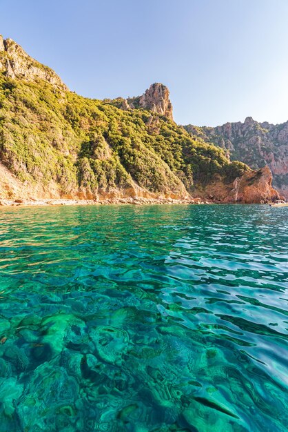 Scandola natural reserve corsica island seascape south france high quality photo