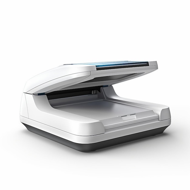 Scanner on a white background